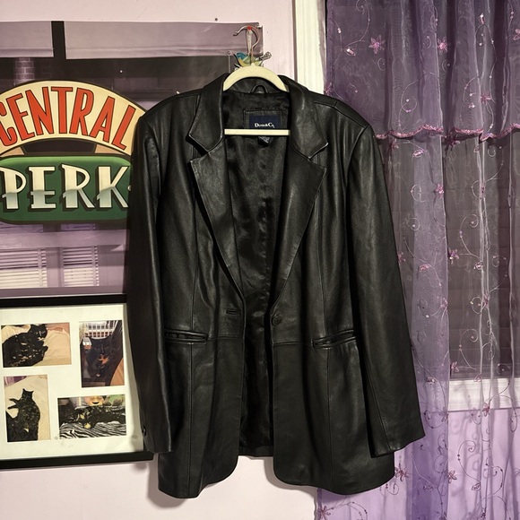 denim&co leather blazer - Picture 1 of 4